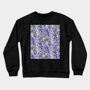 Cobalt Blue Floral Crewneck Sweatshirt